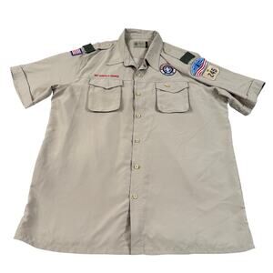 Boy Scouts of America BSA Men's Adult Shirt X-Large Vented Poly Microfiber